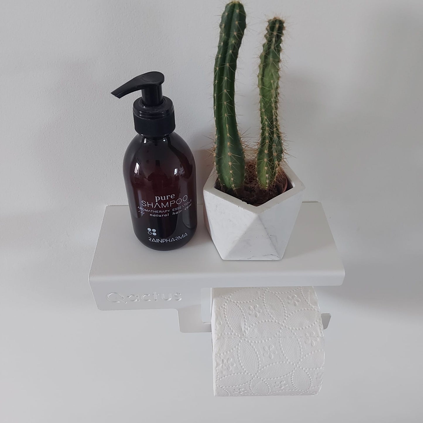 Qactus toiletrolhouder wit rechts