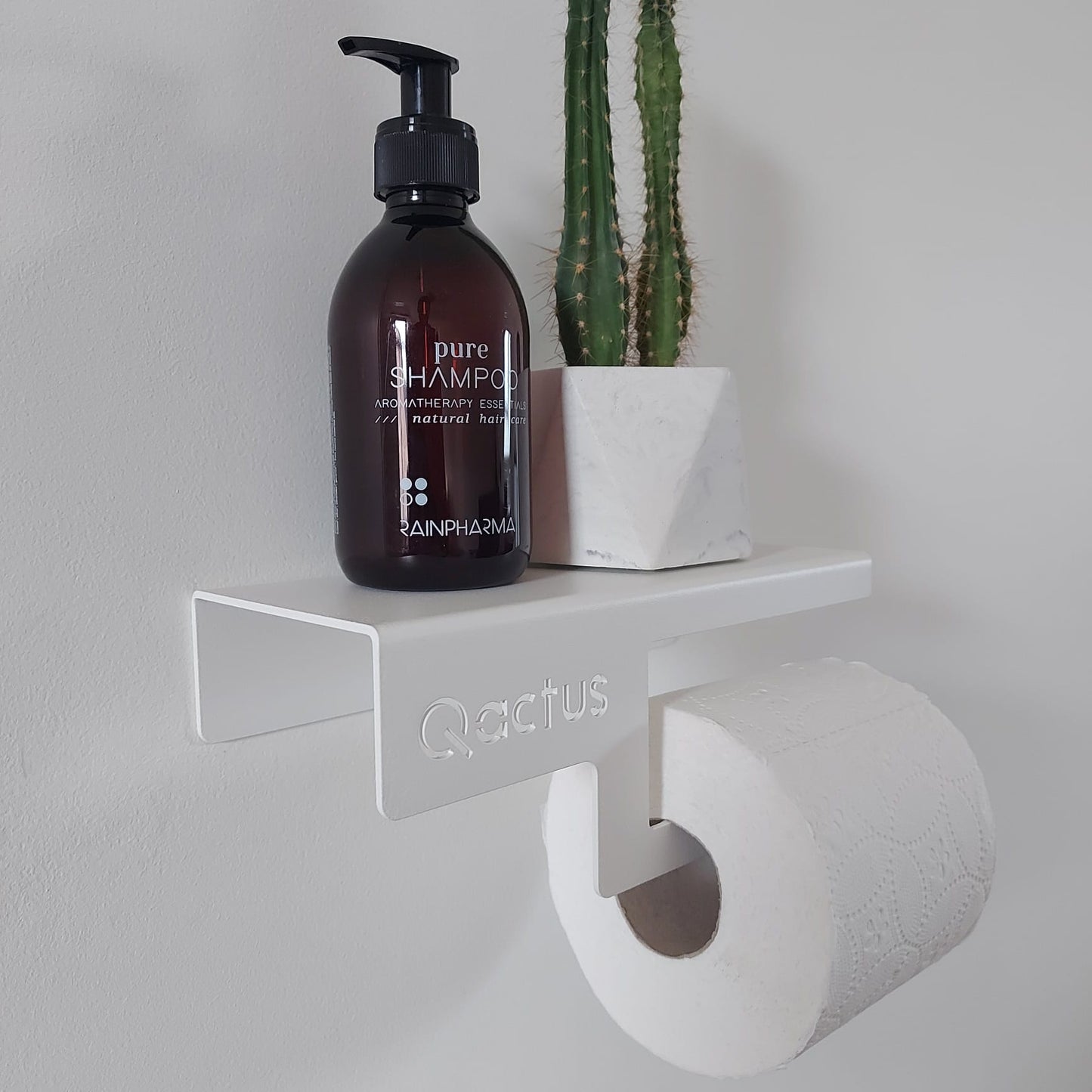 Qactus toiletrolhouder wit rechts