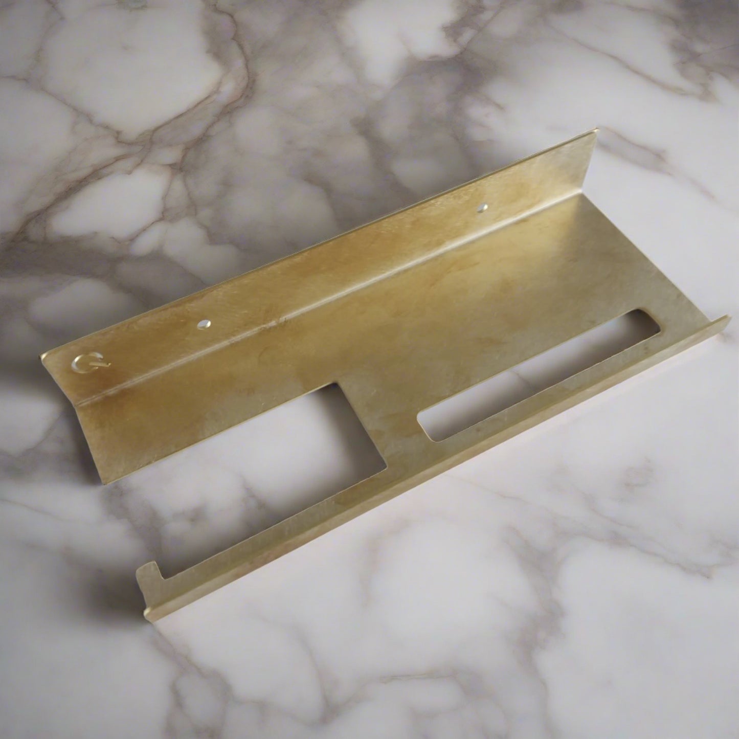 Qumi toiletrolhouder messing orbitaal