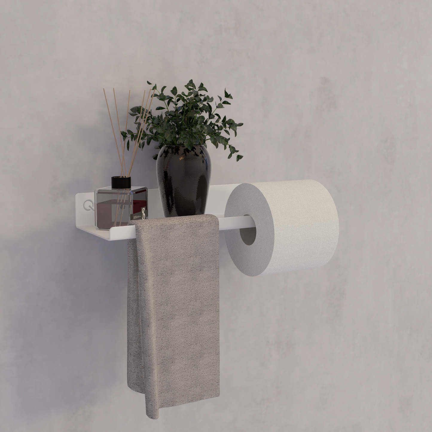 Qumi toiletrolhouder links/rechts