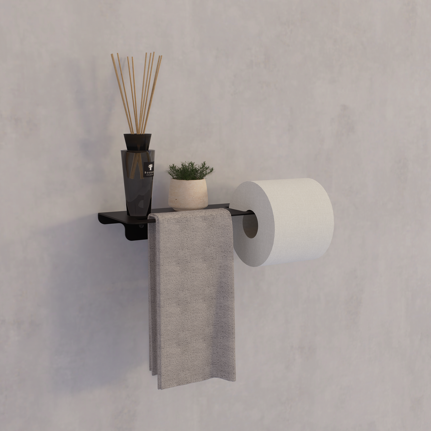 Qenia toiletrolhouder - links/rechts - 30 en 42 cm